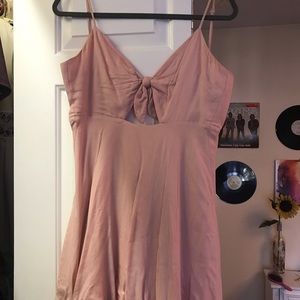 Forever 21 light pink front tie dress